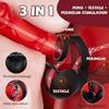 APP Remote Control Cock Ring Ball Pouch Male Prostate Massager Delay Ejaculation Sex Toy