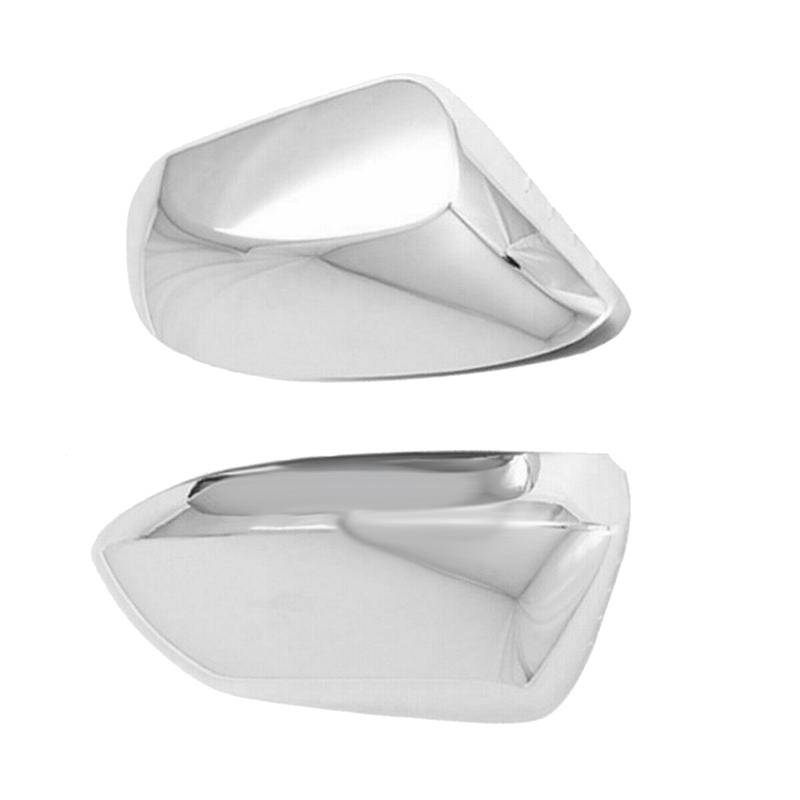 1 Pair Chrome Side Door Rearview Mirror Cover Trim Cap Car Accessories Silver For Toyota Corolla -