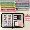 A5 Star Transparent Cover Binder Pocard Holder Idol Kpop Po Album Po Collect Book Zipper Bag Storage School Stationery