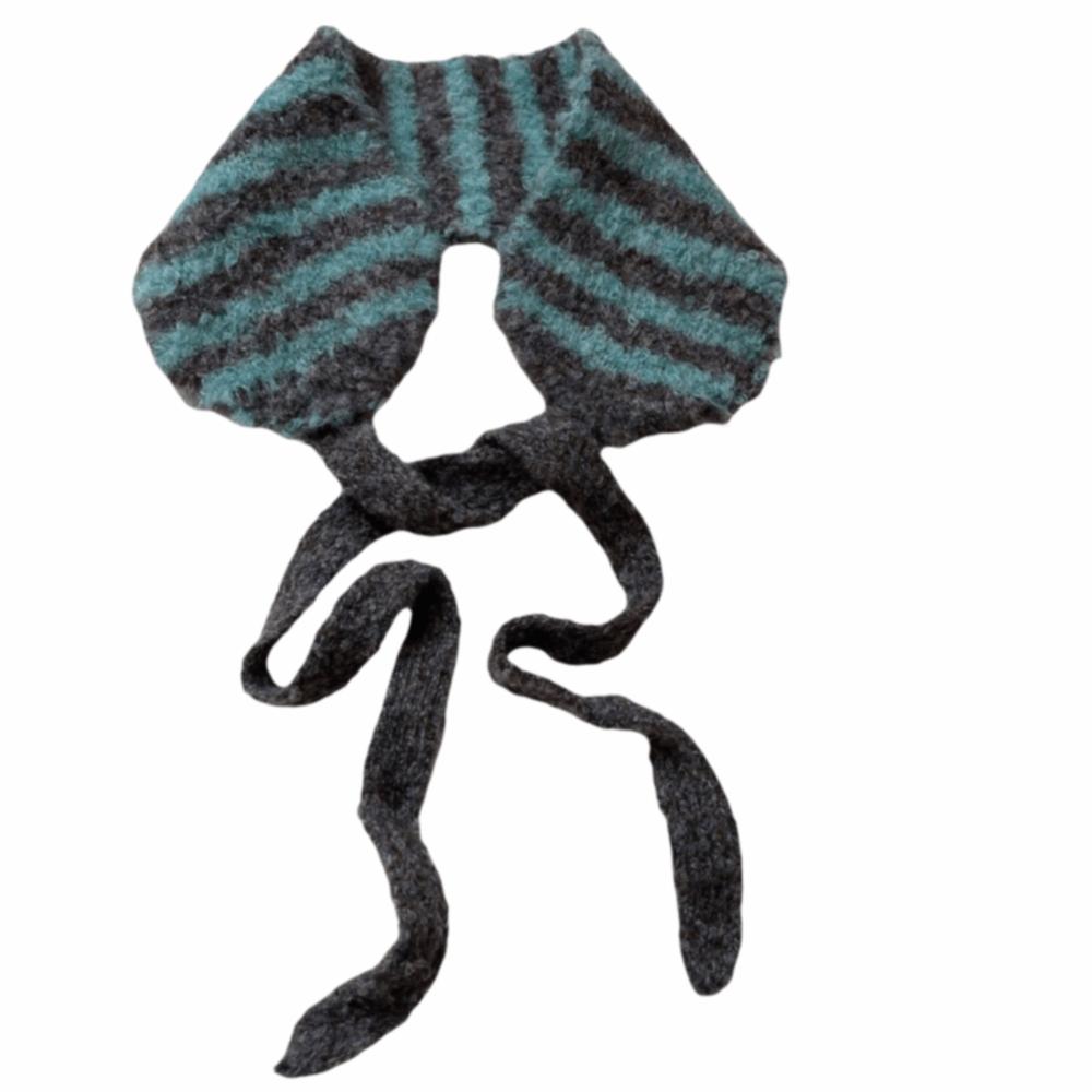 

Versatile Casual Headband Earflag Synthetic Wool Straps Warm Ear Warmer Casual сірий/синій