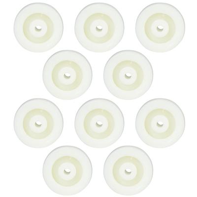 10 stücke 2 Zoll Nylon Rad Nylon Runde Pulley Caster Roller Rad 20KG Maximale Belastung