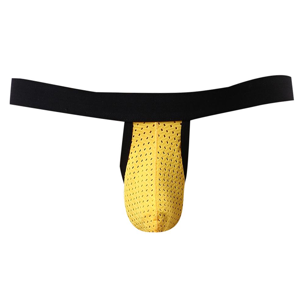 Western Cool Style Men Convex Breathable Low Rise Sexy Mesh U Underwear Jock Straps Briefs Thong