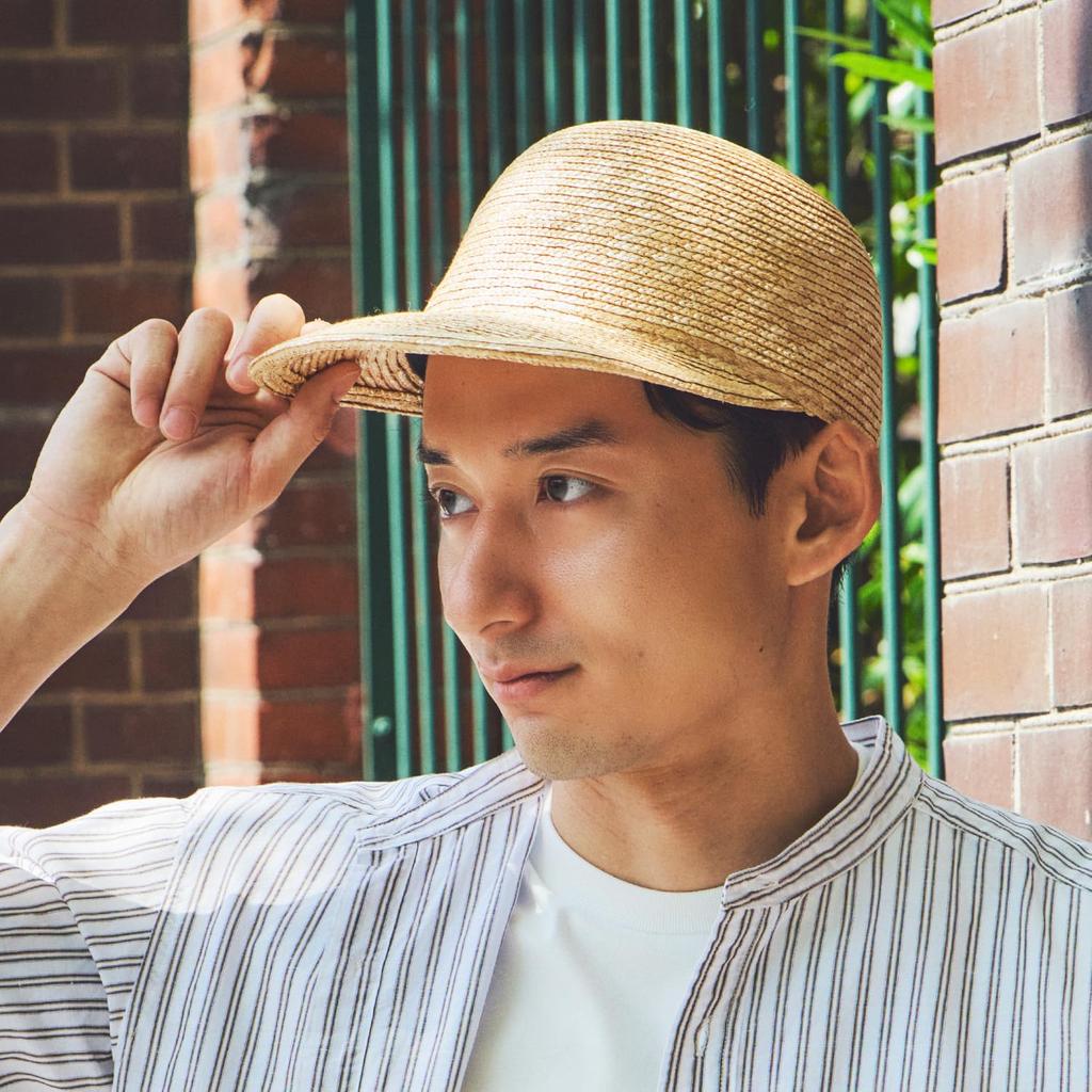Rico Straw Long Visor Cap UV Sun Made In (Tanaka Hat) (Straw Hat, Women's Cap, Straw, Protection, Protection, Sunshade, Kasukabe, Gift, Women, Men,
