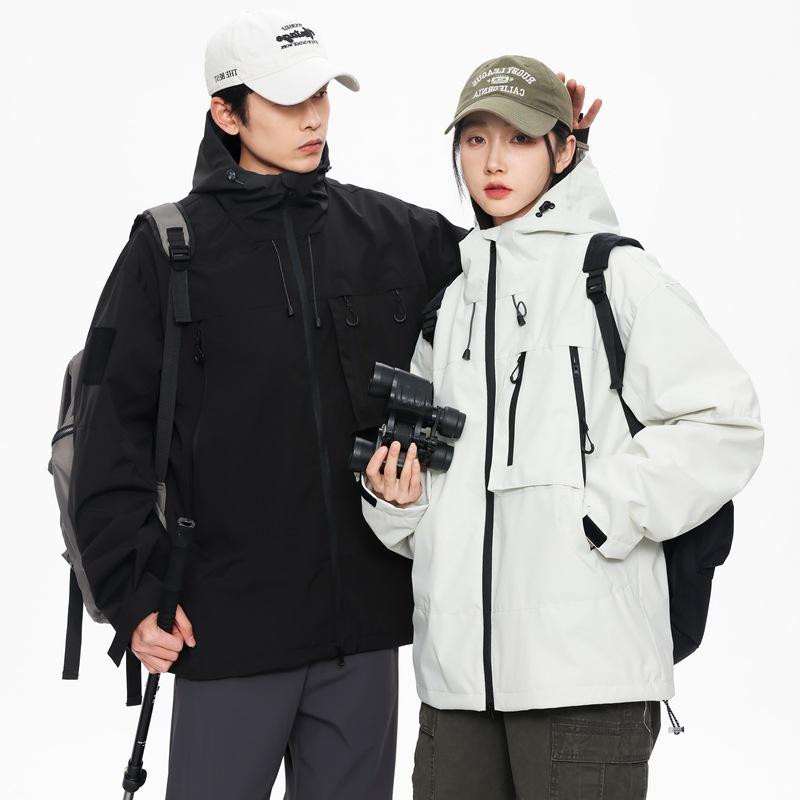 Autumn Waterproof Functional Windbreaker for Couples - Unisex Outdoor Jacket