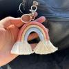 Yogodlns Módní kreativní Nová klíčenka Rainbow Tassel Vysoce kvalitní přívěsek v českém etnickém stylu Přívěsek s taškou