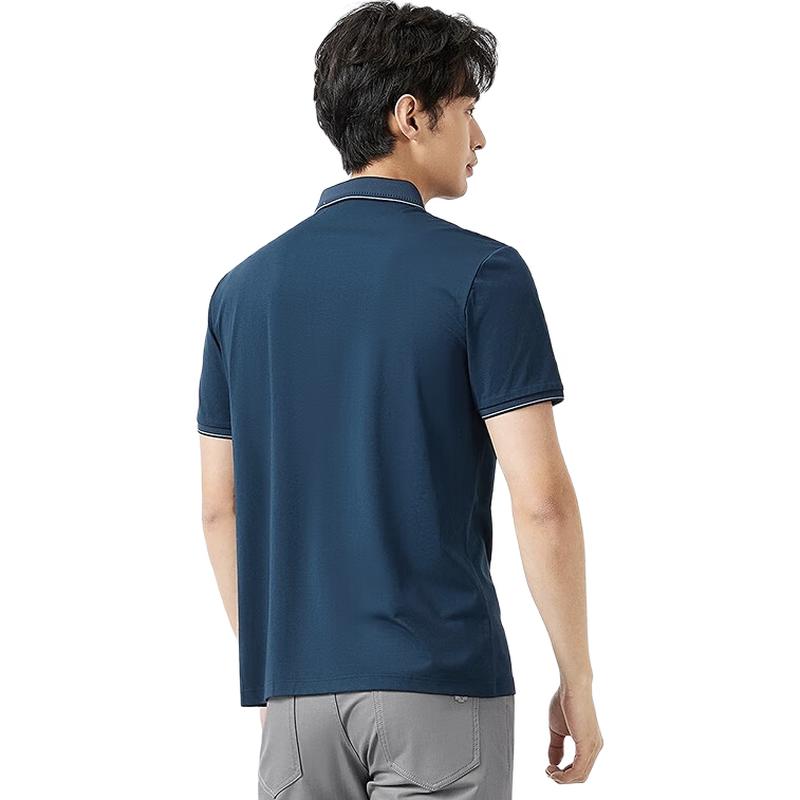 Qipai Men s Tiancan Series Silk Blend Polo Shirt 2XL