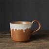 Ceramic Japanese Coarse Pottery Cup Retro Home Coffee Cup Creative Water Cup Breakfast Cup Ceramic Gift Cup