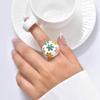 Elegant Flower Rings Unique Rings Hand Accessory Stainless Steel Texture Suitable for Parties and Daily Outfits Wear