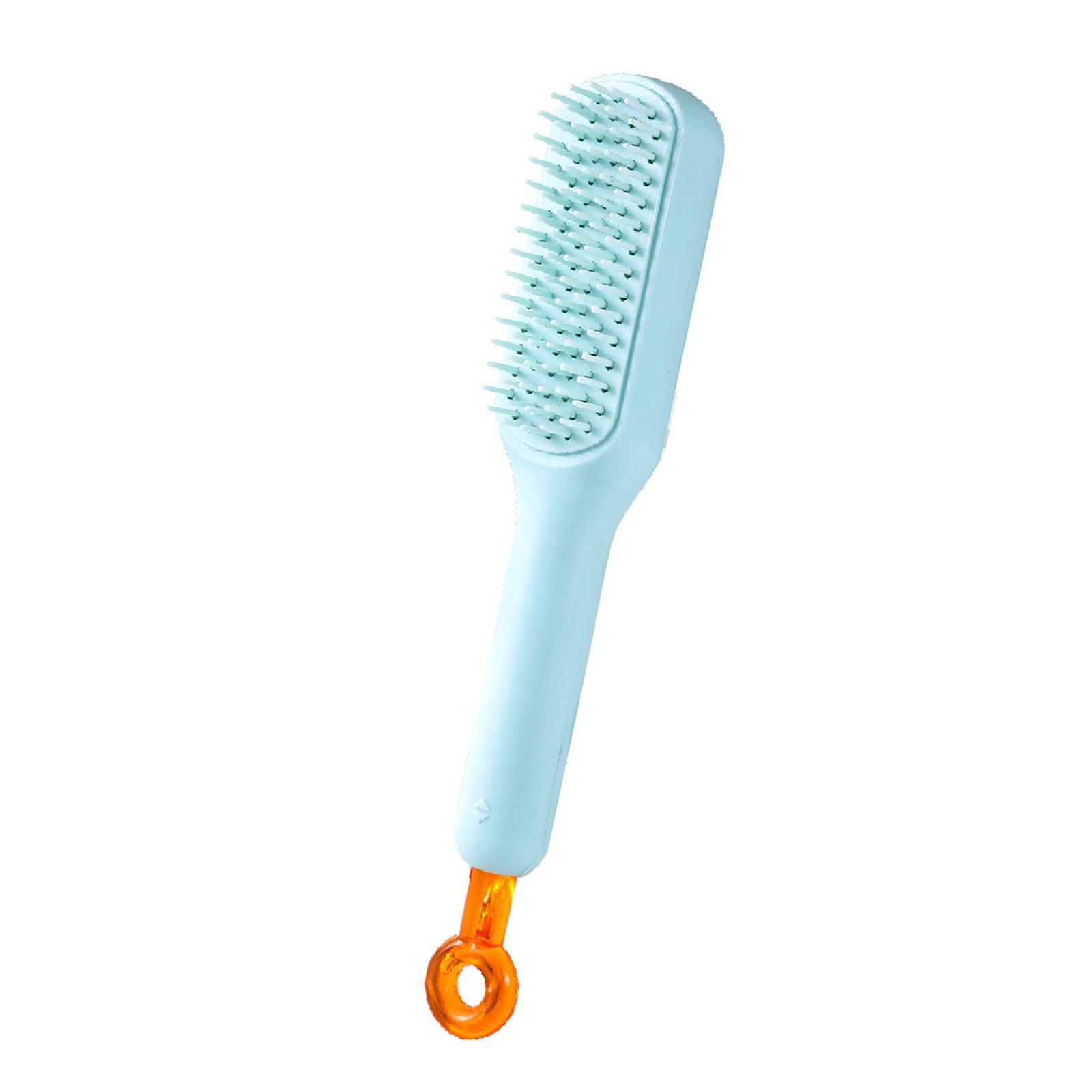 

Efficient Dog Grooming Brush for Small Pet Soft Hair Remover with Retractable Handle for Home and Pet Salon Grooming Use синий