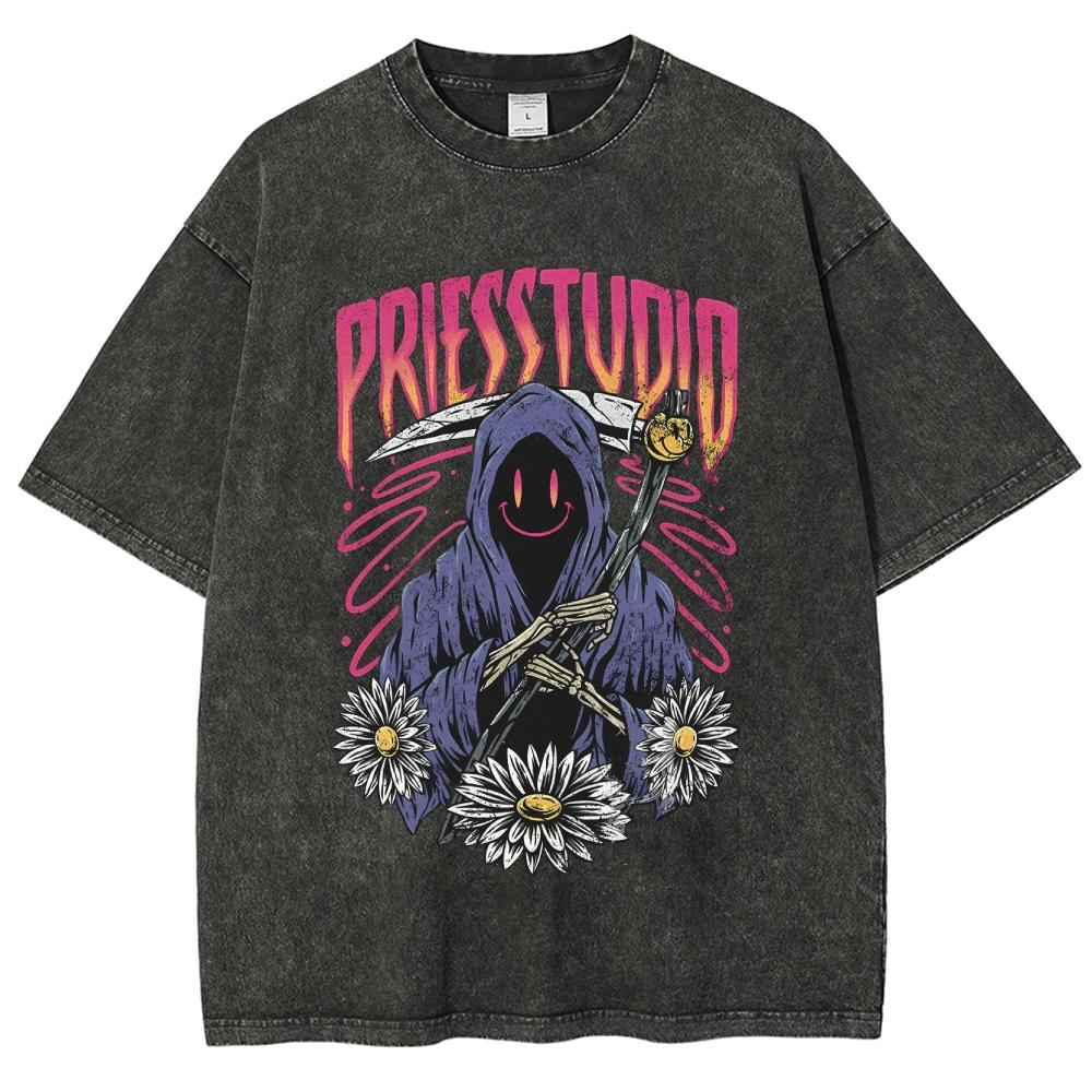 I'm Fine Vintage Graphic Tshirts Men Women Harajuku T-shirt Casual Tops Streetwear T Shirts Tee