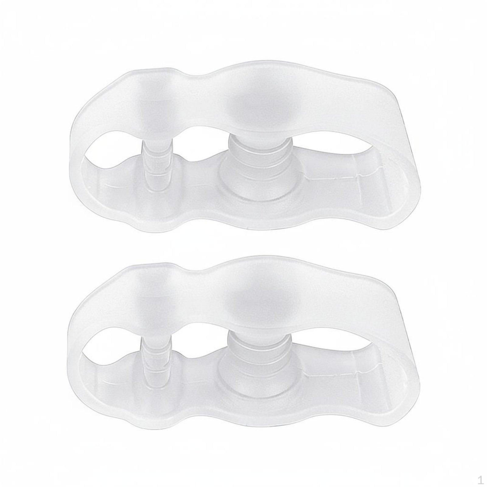 Three Hole Toe Separator Soft & Elastic Overlapping Straightener AntiChafing Comfort Clear Clear