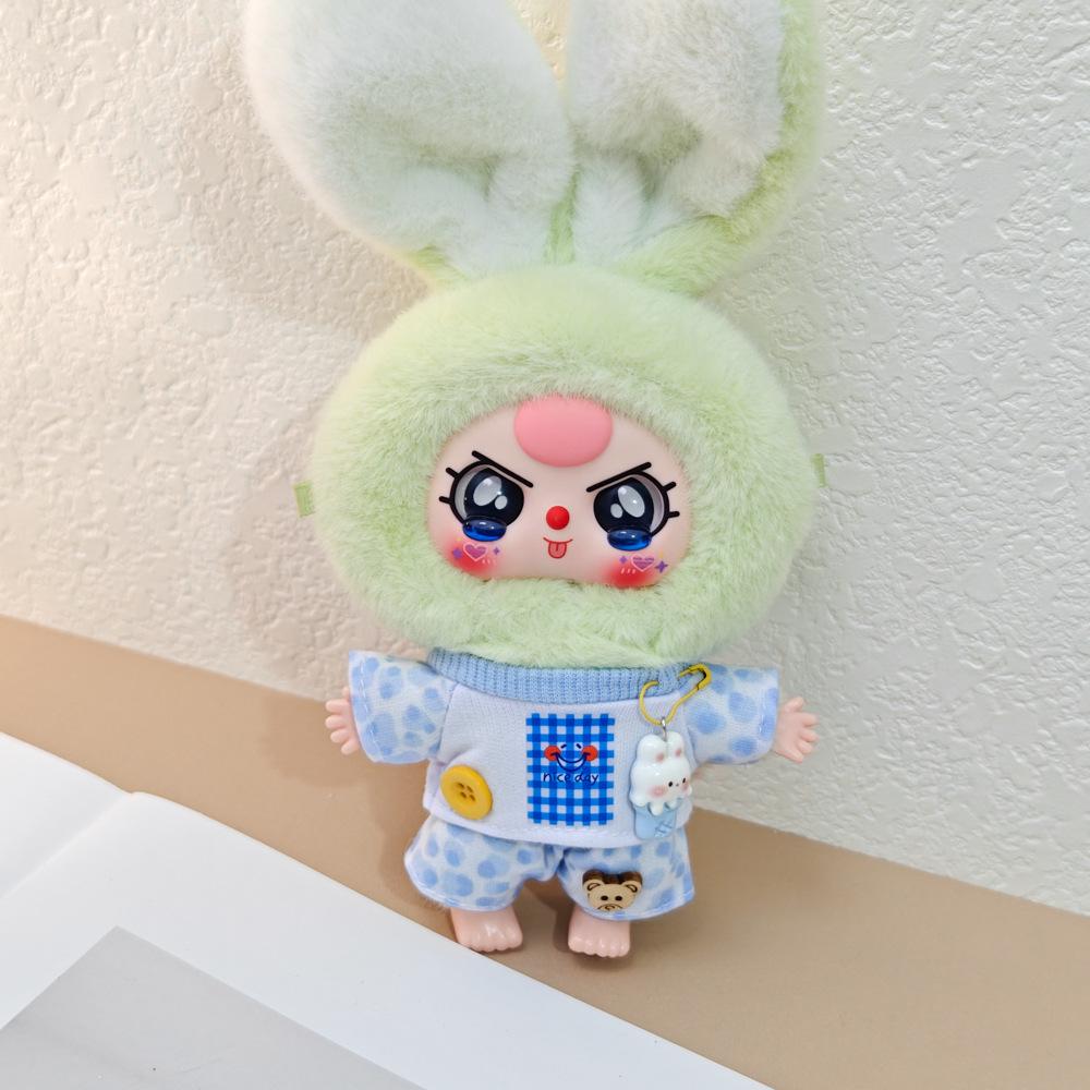 Macaron Little Rabbit Doll Clothes: Cute Pendant, Outfit for 3-Year-Old, Blind Box Edition