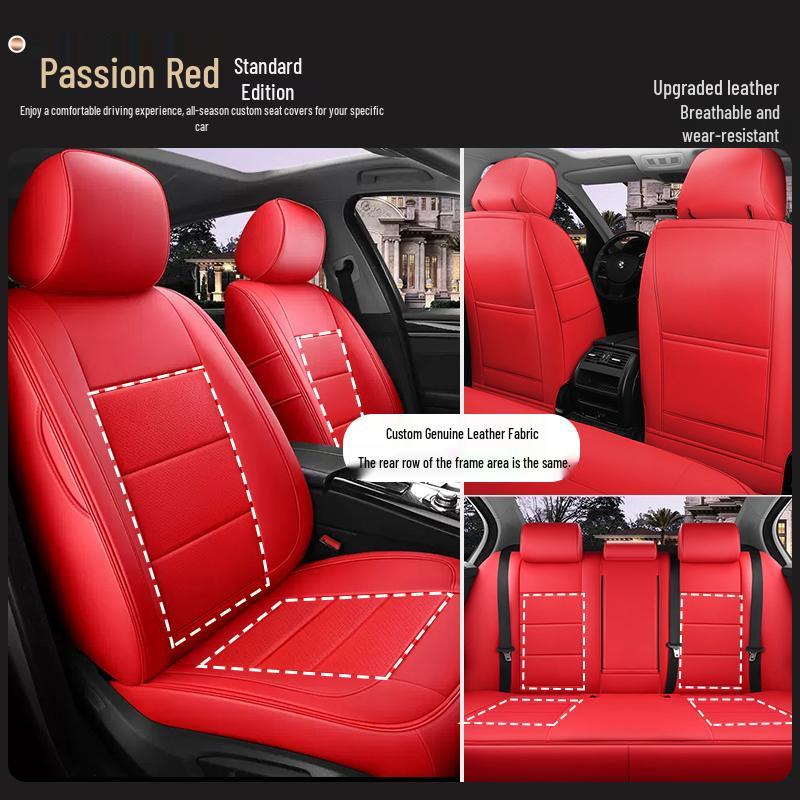 Custom-Made, All-Season, Thicker Car Seat Covers for New and Old Models, Full-Coverage