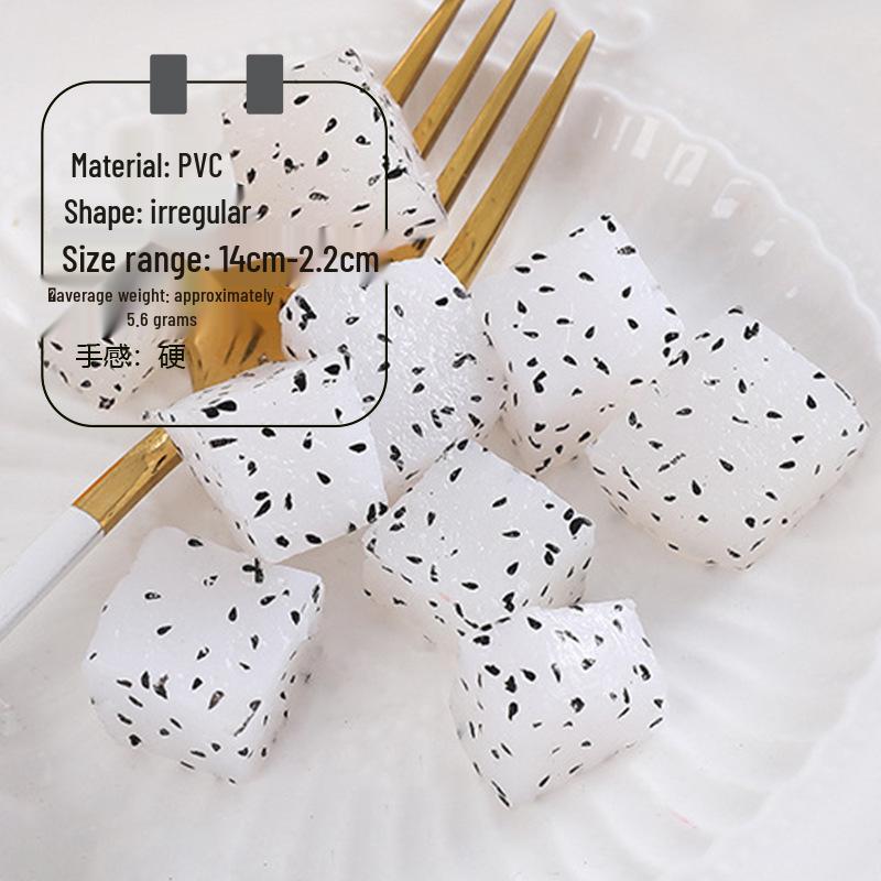 DIY Fruit Pie Materials: Kiwi & Dragon Fruit Play Food Pieces - Handmade Model Ornaments & Props