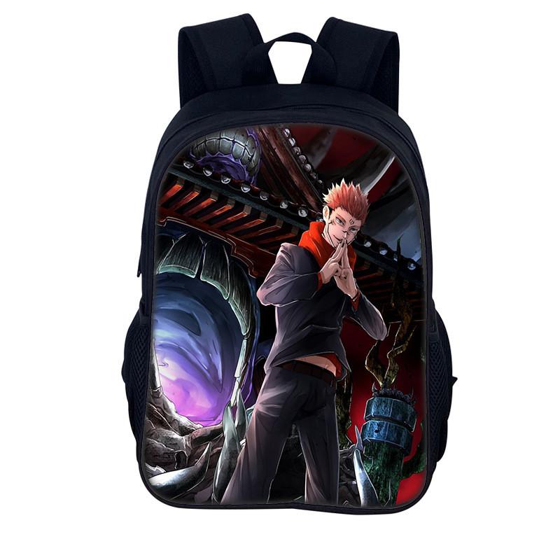 Jujutsu Kaisen Backpack For Men And Women Durable Nylon Casual School Travel Bag
