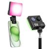 Portable RGB Fill Light 10W Rechargeable 84 LED Video Lights 1800K-9000K Dimmable Vlog Light for Photography with 120 Beam Angle