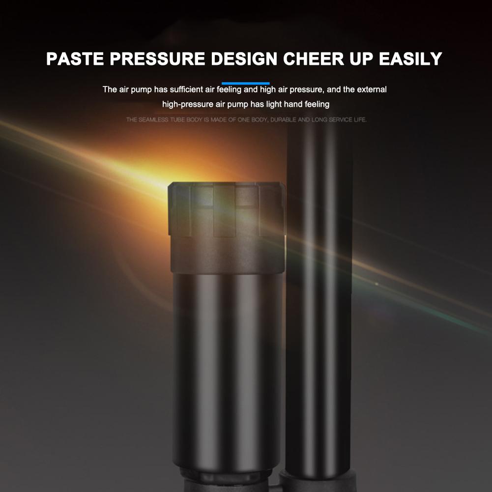 120/140 Psi Bike Pump Bicycle Foot Air Pump Tire Inflator Schrader Valve MTB Road Cycling Inflator