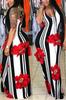Stunning Plus Size Lady Floral Boho Party Bodycon Maxi Dress For Elegant Occasions