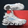 New fly-woven sports and leisure shoes men's shoes blade shoes running shoes heightening platform socks shoes casual