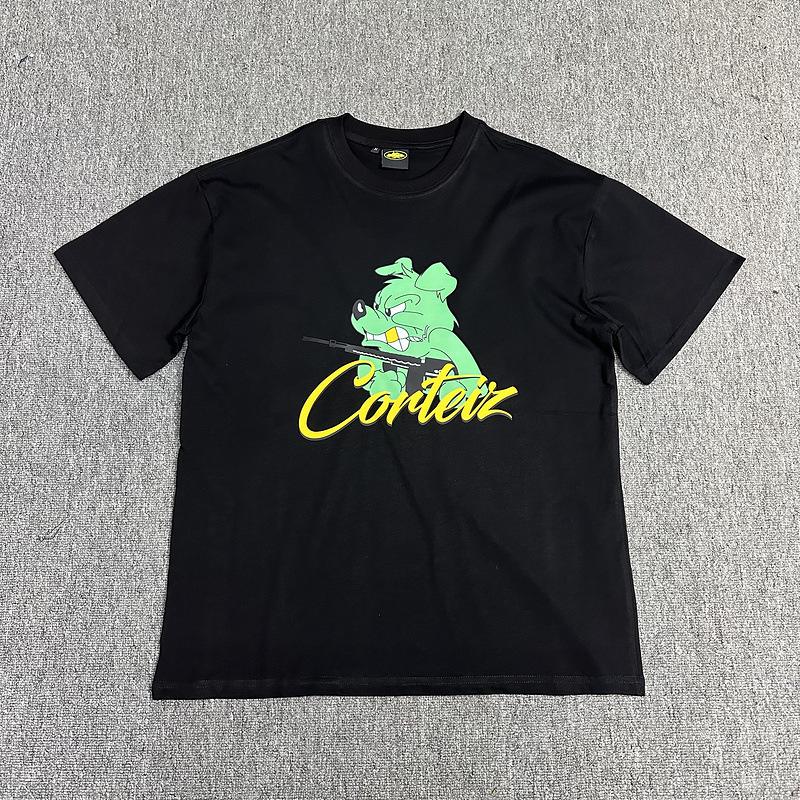 Corteiz Alcatraz Series T-shirts for Men and Women, Short-sleeve Short Sleeve with Lettered Logo Print Crew Neck Loose Casual T-shirt