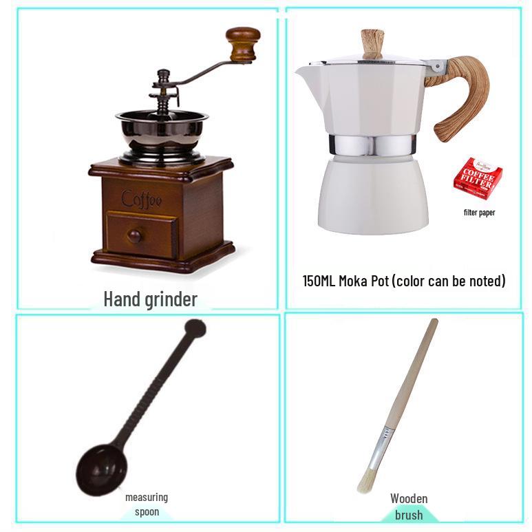 Retro Solid Wood Manual Coffee Bean Grinder