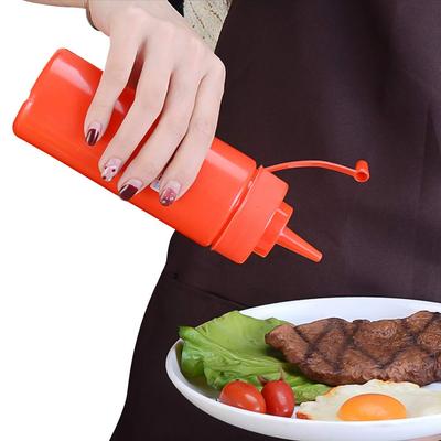 Soßenflaschen, 250 ml Quetschflasche für Gewürze, Soßenflasche aus Kunststoff, Quetschflasche für Küche, Grill, Soßenflasche