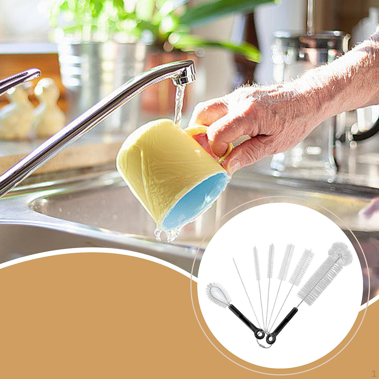 

Набор бутылочных щеток 7 шт. Кухонные инструменты для чистки Высокопроизводительный очиститель воды