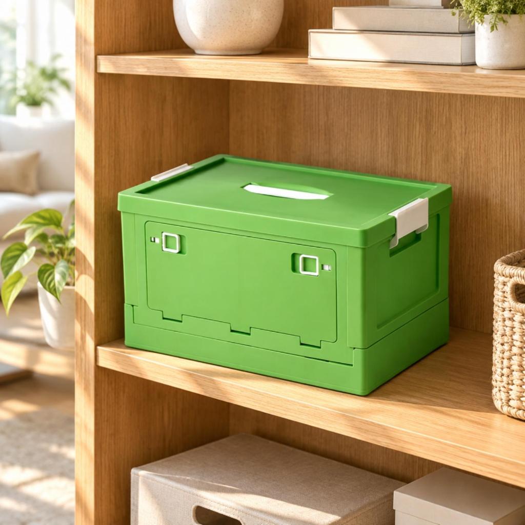 Closet Organizers Lidded Foldable Organizer Box Space-Saving Storage