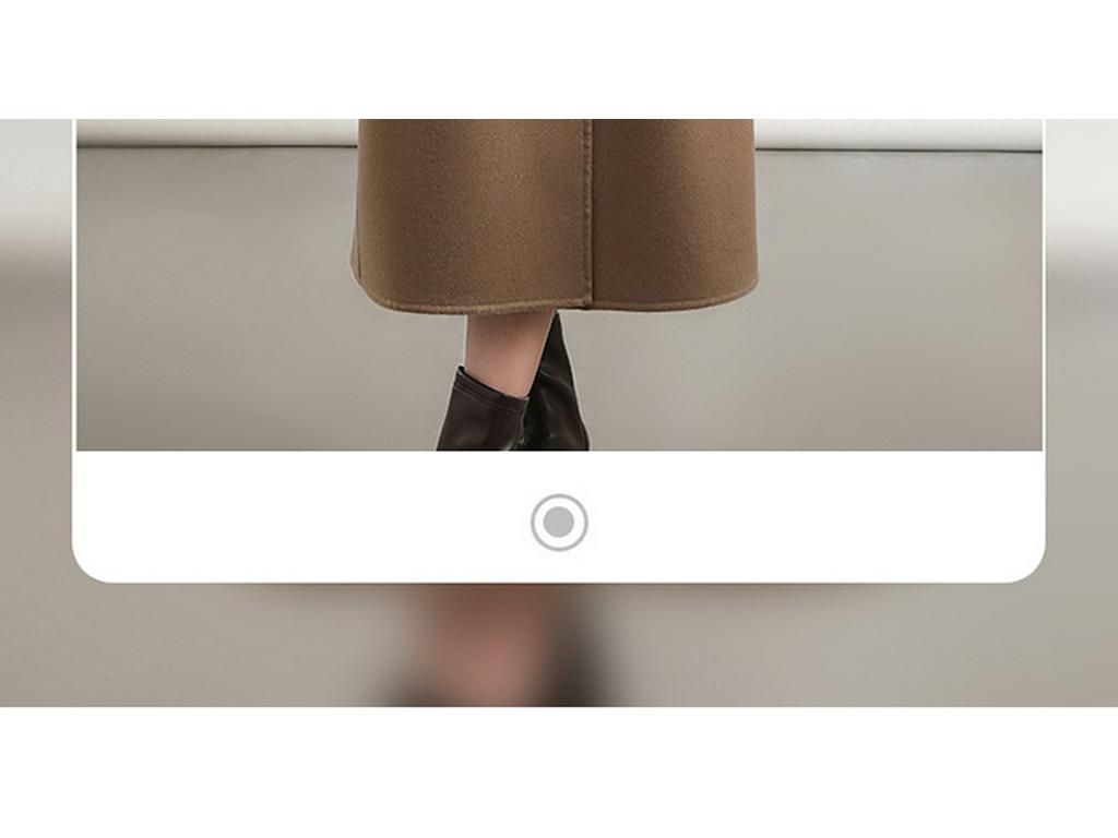 Women's Double-Sided Wool Blend Belted Overcoat for Autumn/Winter 2024