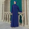 Side Tie Long Sleeve Plus Size Muslim Women Dress Abaya