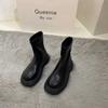 Short Boots Women's Shoes Spring and Autumn 2025 New Single Boots Popular Martin Muffin Thick-soled Autumn Thin Short Boots