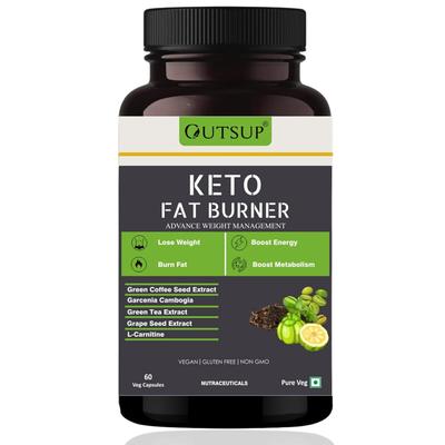 OUTSUP Keto Fat Burner 60 Capsules 1000 Mg,Weight Loss Supplement ,Metabolism Booster,Fat Burner For Men & Women - Pack Of 1