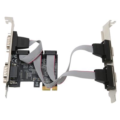Placă de expansiune PCIE PCI Express X1 la interfață 4 porturi seriale RS232 Placă adaptor pentru aplicații largi