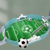 Interactive Table Soccer Game - Non-Prop Banknotes, Featherless, Plastic Football Battle Set with 10 Balls