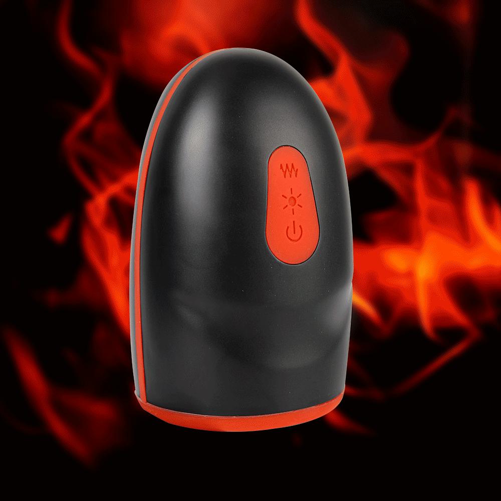 Aircraft Cup Stimulate Glans Massager Penis Delay Trainer Sex Toy for Men Heating Male Masturbator Vibrator