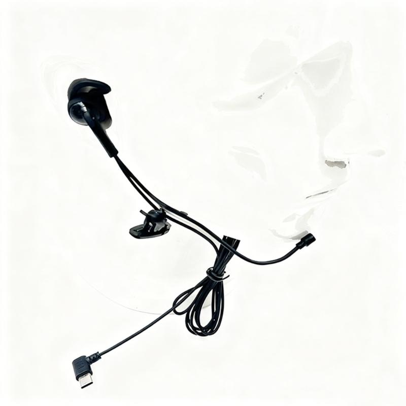 3.5mm/Type C in Ear Single-Side Earphones Mono Earbud Corded Headsets Headphone Single Side for MP3 MP4 Mobile Phones Notebook