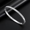 Non-Fading Titanium Steel Light Luxury Women's Simple Cross-Border Bracelet Bangle