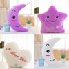 Colorful Illuminated Plush Pillows In Adorable Star Moon And Heart Shapes For Kids