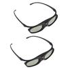 2Pcs 144Hz 3D Active Shutter Glasses DLP LinK LCD Lens 3D Glasses for 3D DLP Orojectors