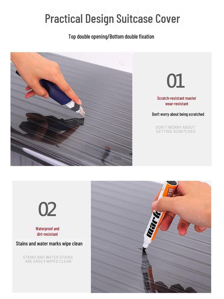 Spot-Thickened Transparent PVC Luggage Protector