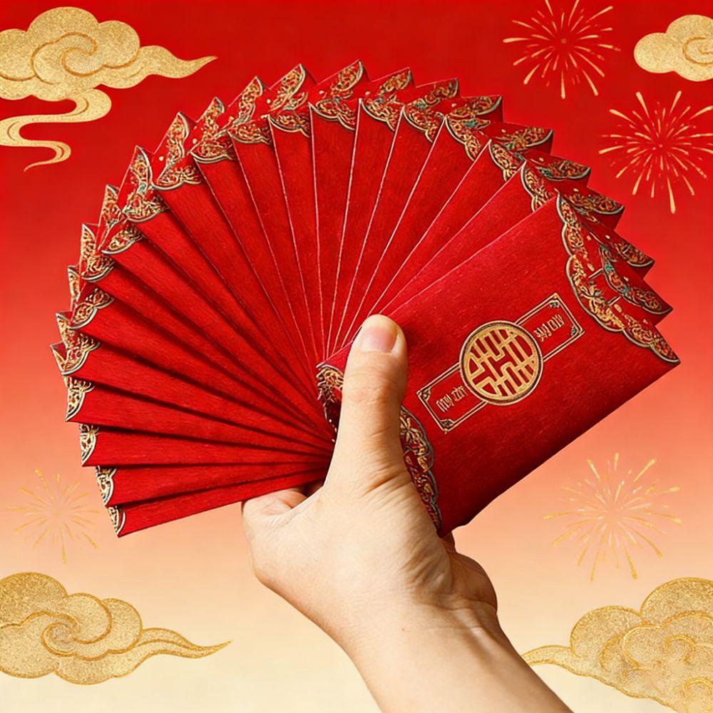 80Pcs Mini Luck Money Bag Traditional Money Pocket Wedding Pocket Hongbao  Spring Festival