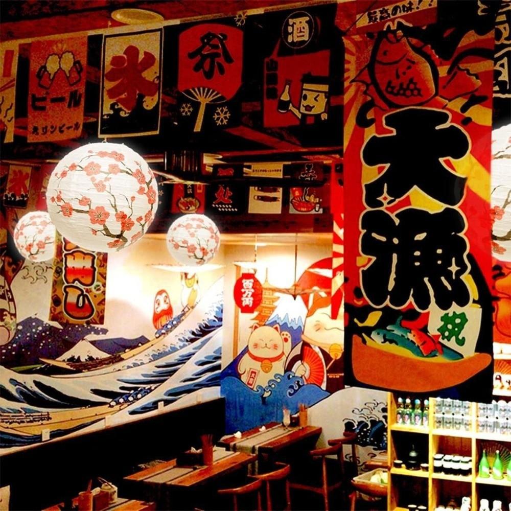 Plastic Paper Paper Lantern Set Festive Decoration Red Lantern  Birthday Party