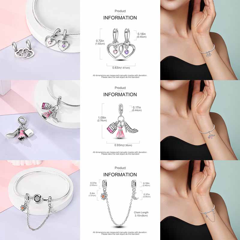 Elk Dinosaur Luminous Firefly Dangle Charm Flower Beads Sale Copper Fit Bangle Bracelet Diy Jewelry Charms