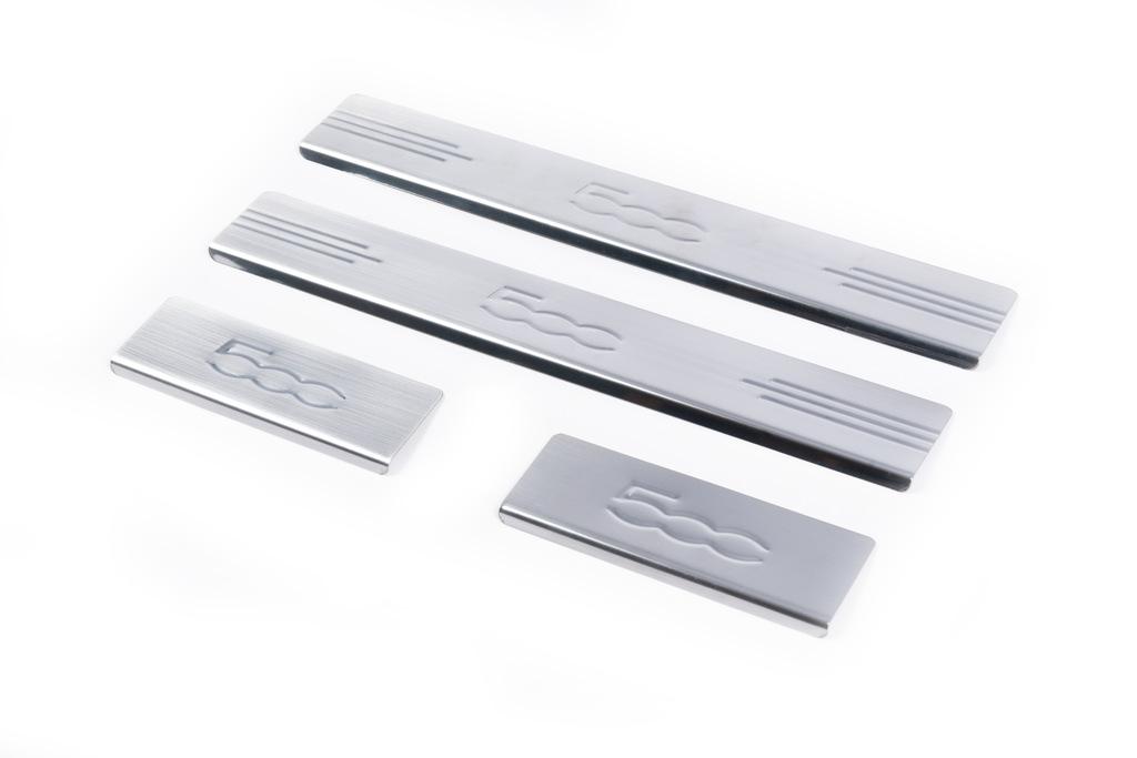 Door Sills 500L (Carmos, 4 Pcs, Stainless Steel) for Fiat 500/500L