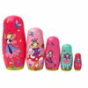 Egg Shape Owl Wooden Stacking Dolls Snowman Girls Russian Doll Owl Nesting Dolls  Brithday Gifts