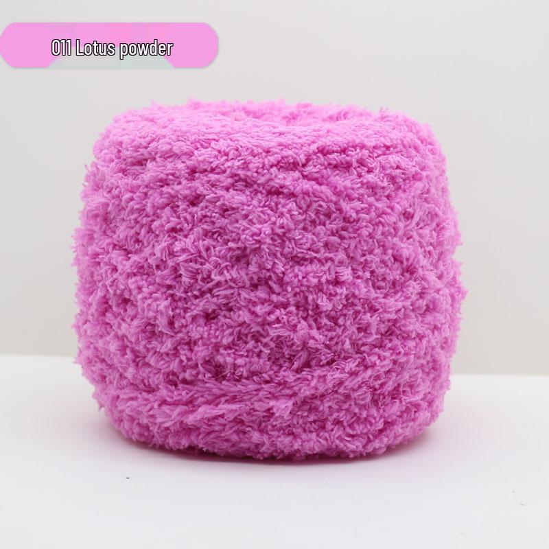 Medium-Thick Three-Strand Coral Velvet Ice Silk Plush Yarn for Hand-Knitted Baby Scarves & Vests