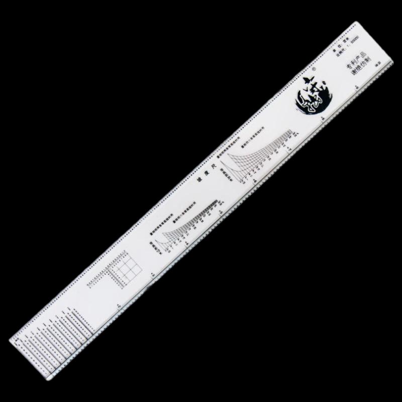 5-in-1 Topographic & Drawing Coordinate Ruler