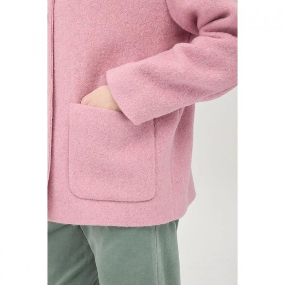 Benetton Knit Collar Wool Coat Bact64561