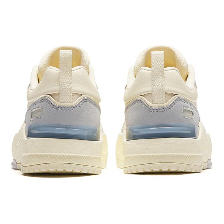 Anta Non-Slip Wear-Resistant Low-Top Skate Shoes Women Sneakers White Gray Blue 922428002-2