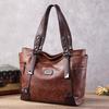 Dames Retro Draagbare Eén-schouder Messenger Unisex Tote Zachte Tas Grote Capaciteit Vrouwen Tas